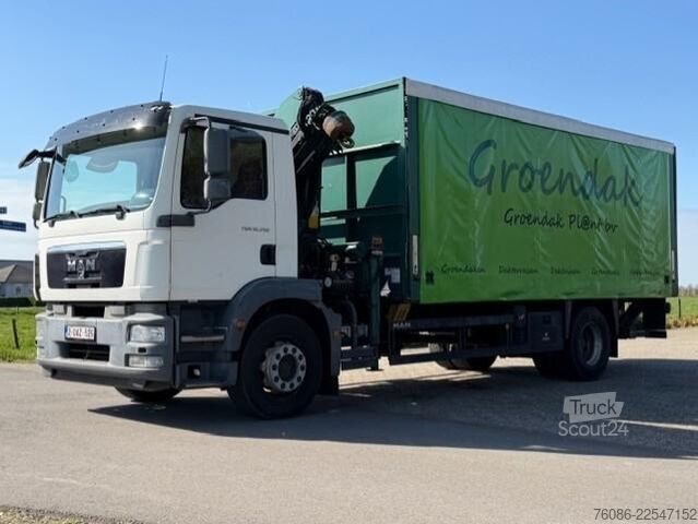 Kranwagen MAN TGM 19.250 KRAAN PALFINGER/SCHUIFKAP/LAADKLEP/S...