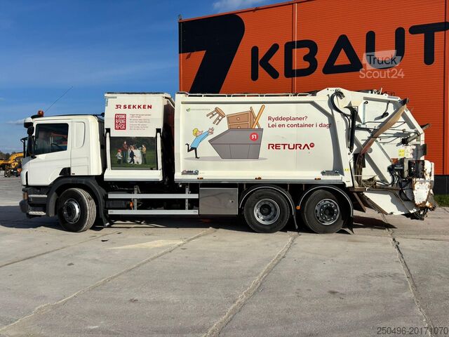 Camion poubelle Scania P 410 6x2*4 NORBA RL-300 + KEOX VS5