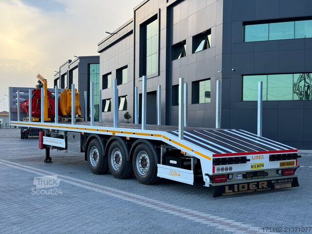 Félpótkocsi platós Lider Flatbed