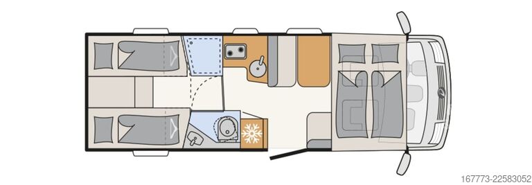 Integreret autocamper DETHLEFFS Trend Active I 7057 EB "ACTIVE & ALDE"