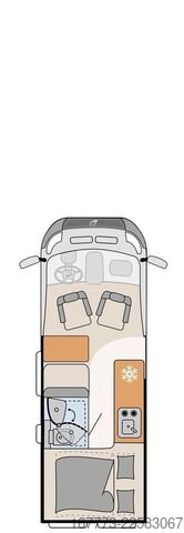 Kamper DETHLEFFS Globetrail Fiat 600 KS "ACTIVE/MARKISE"