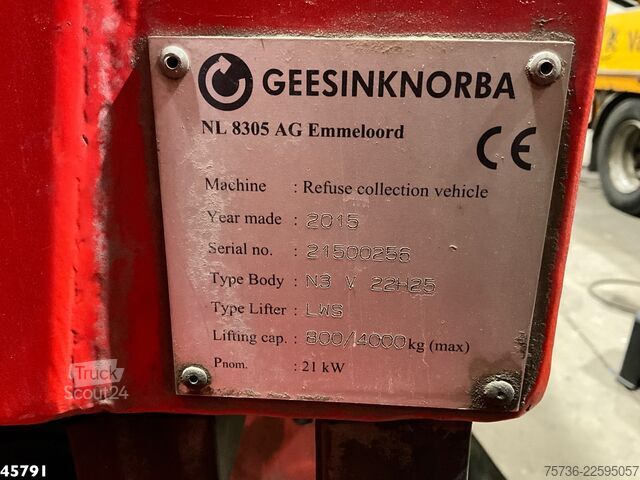 Bil for innsamling av avfall Scania P 450 Euro 6 Retarder GeesinkNorba 22m³