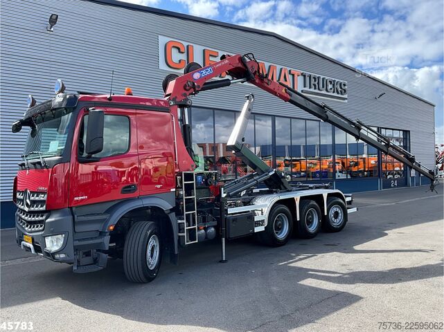 Sistem ročice s kavljem Mercedes-Benz Arocs 3251 8x4 Euro 6 HMF 26 Tonmeter laadkraan