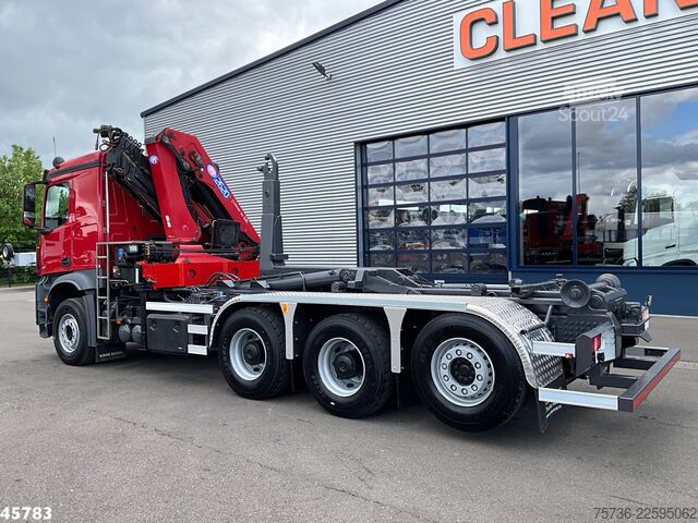 Sistem ročice s kavljem Mercedes-Benz Arocs 3251 8x4 Euro 6 HMF 26 Tonmeter laadkraan