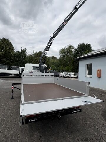 Kravas automašīna ar furgonu un celtni Fuso 3S15 Alu Pritsche 2.80m Ladekran Funk! sofort verfügbar!