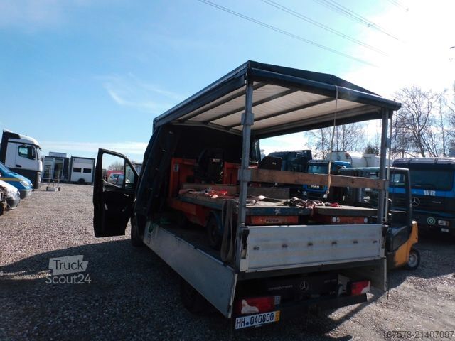 Transportador con plataforma y toldo MERCEDES-BENZ Sprinter 317 CDI Schiebeplane/Kamera/ Klima/AHK