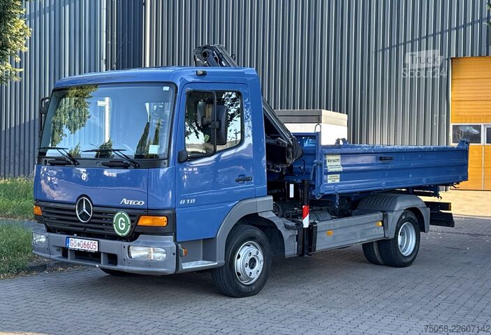 Lastebilmontert kranbil Mercedes-Benz ATEGO 818 - Kipper - Kran - Hiab -125Tkm
