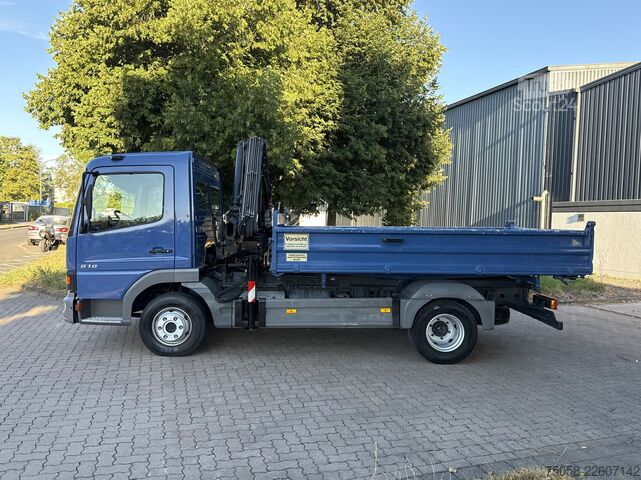 Lastebilmontert kranbil Mercedes-Benz ATEGO 818 - Kipper - Kran - Hiab -125Tkm