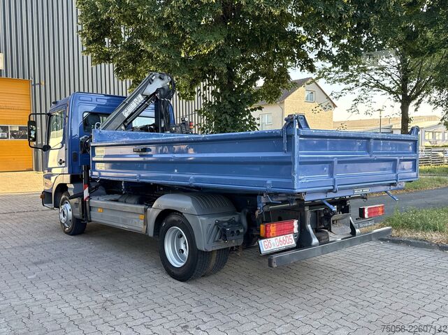 Lastebilmontert kranbil Mercedes-Benz ATEGO 818 - Kipper - Kran - Hiab -125Tkm