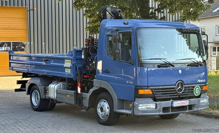 Lastebilmontert kranbil Mercedes-Benz ATEGO 818 - Kipper - Kran - Hiab -125Tkm