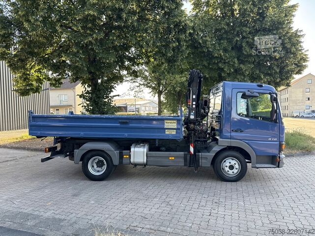 Lastebilmontert kranbil Mercedes-Benz ATEGO 818 - Kipper - Kran - Hiab -125Tkm