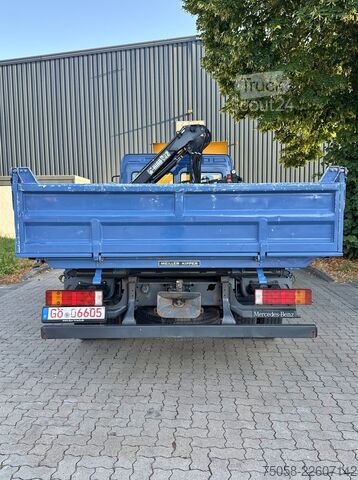 Lastebilmontert kranbil Mercedes-Benz ATEGO 818 - Kipper - Kran - Hiab -125Tkm