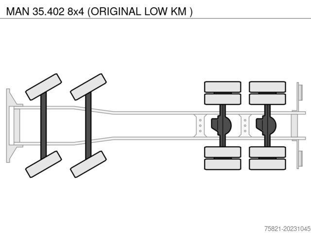 Imuajoneuvo MAN 35.402 8x4 (ORIGINAL LOW KM )