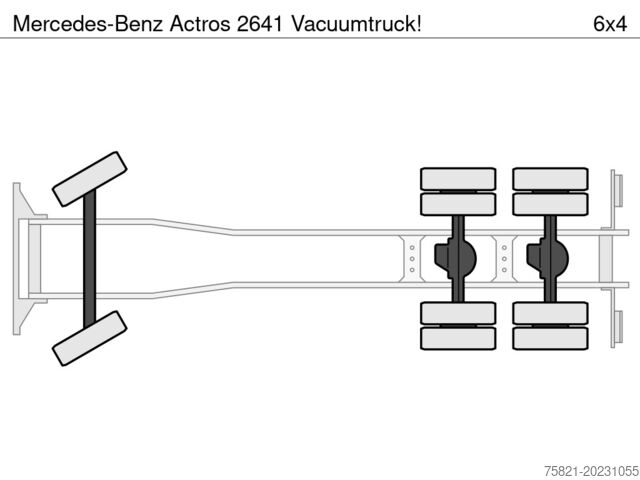 Zuigvoertuig Mercedes-Benz Actros 2641 Vacuumtruck!