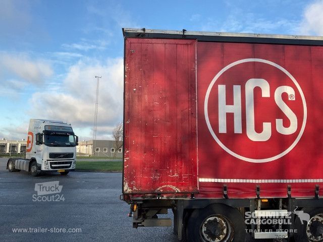 Åben sættevogn med presenning  Curtainsider Standard Staplerhalterung