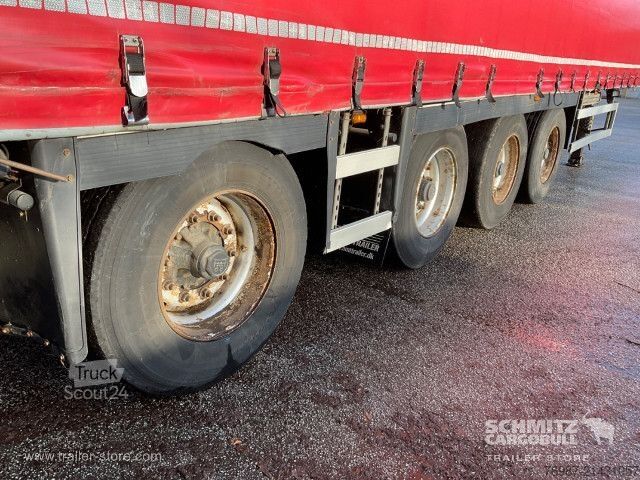 Åben sættevogn med presenning  Curtainsider Standard Staplerhalterung