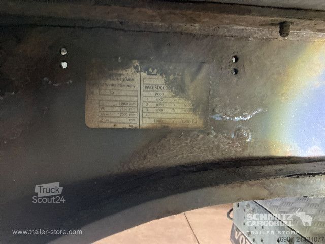 Box-semitrailer Krone Trockenfrachtkoffer Standard Ladebordwand