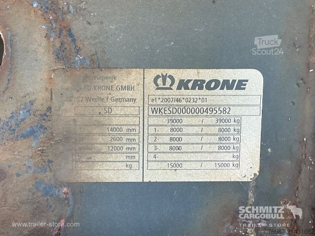 Box-semitrailer Krone Trockenfrachtkoffer Standard Ladebordwand