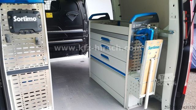 Fourgon tôlé FORD Transit Custom Sortimo Werkstatt Scheckheft