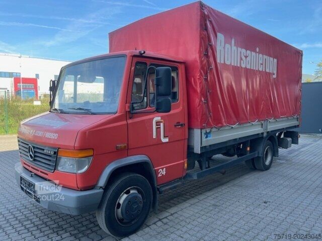 Transporter mit Pritsche & Plane Mercedes-Benz 814 D Vario mit LBW 4x2