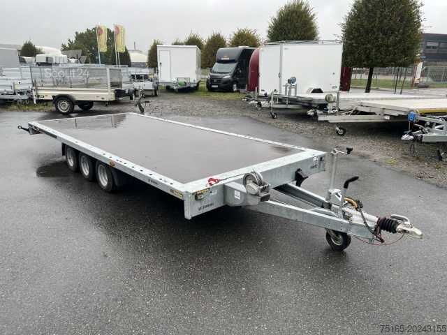 Remorcă transport auto  GT Plateau 500/3 S 3,5T Holz Plattformanhänger