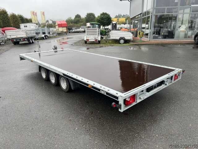 Remorque porte-voitures  GT Plateau 500/3 S 3,5T Holz Plattformanhänger