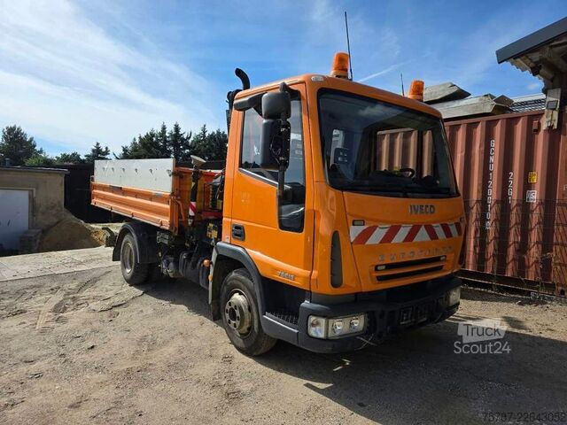 Sonstige IVECO 75E15 3-S-Kippoer Meilöer mit Fassi F50 Kran