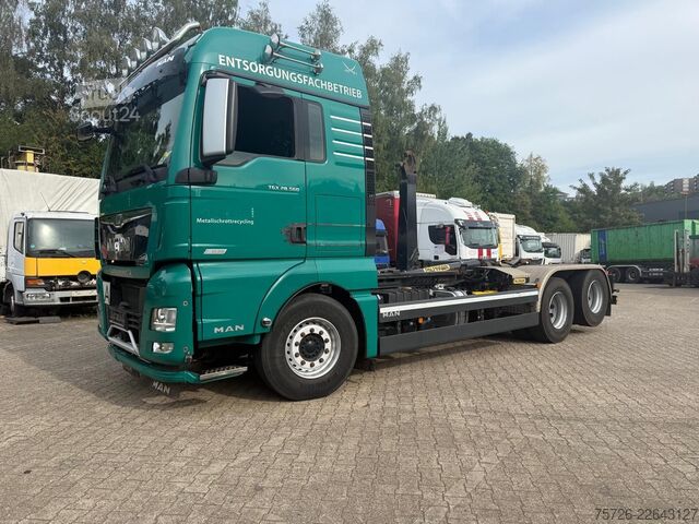 Roll-off-kippi kuorma-auto MAN 26.580/28.580 Tüv frei Top Zust.1 Hd ca 363 Tkm