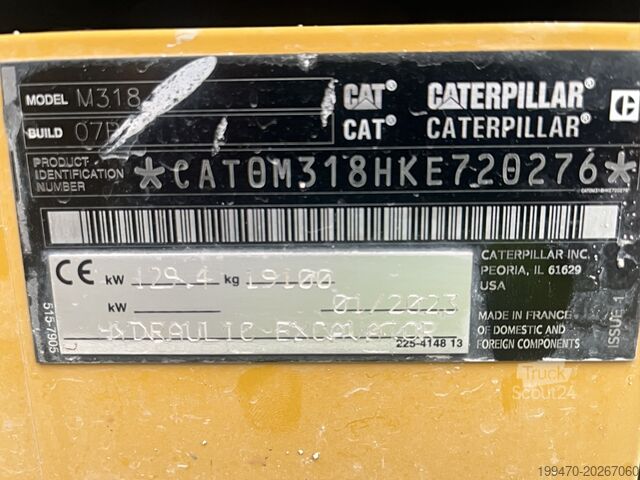 Mobilbagger Caterpillar M318