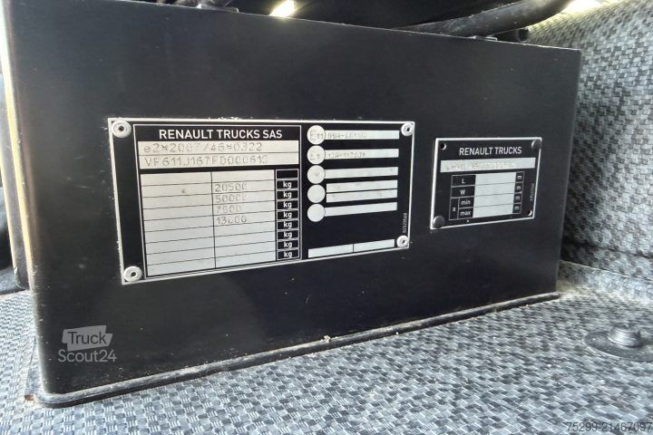 Valníkový nákladní automobil s plachtou Renault T460 4x2 Plane/HB / Swiss-Vehicle