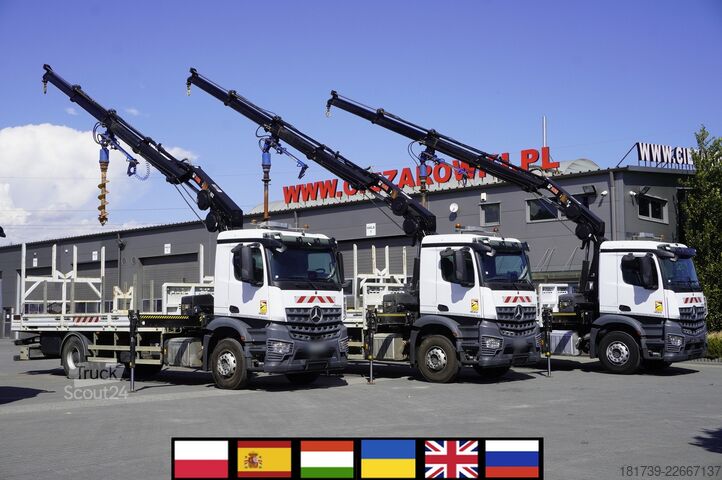 Platform met kraan Mercedes-Benz Arocs 1833 4x2 / 50 tho. km! / HIAB