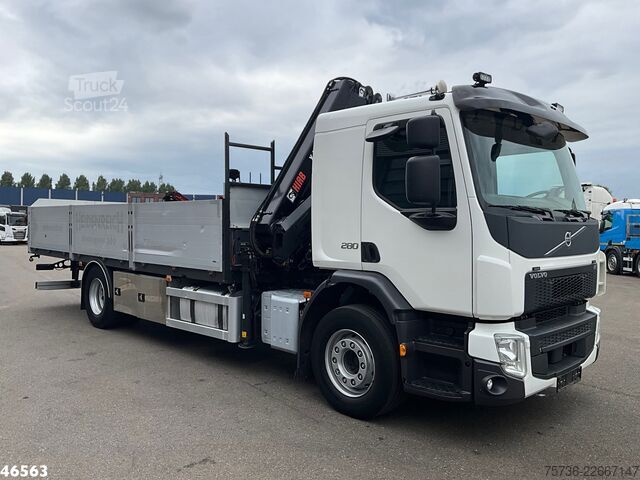 Vrachtwagen met kraan Volvo FE 280 Euro 6 Hiab 13 Tonmeter laadkraan Just 1...
