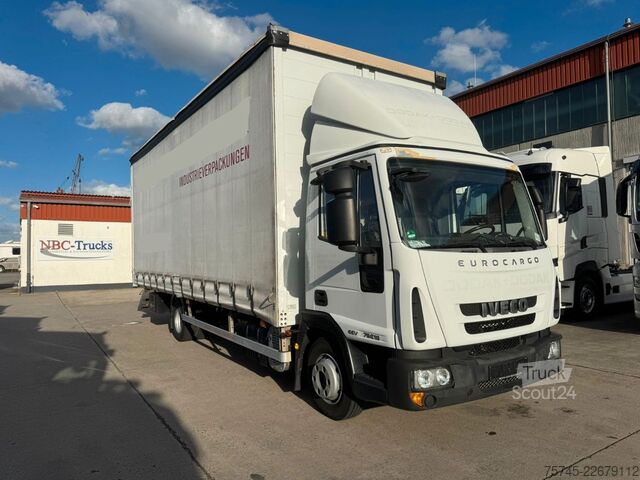 Gardinsidad skåpbil IVECO EURO CARGO 75E18 *  * EDSCHA * 2,85 M HOCH