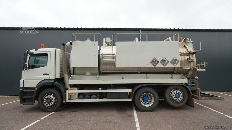 Zuigvoertuig Mercedes-Benz AXOR 2728 6x2 vacuum suck and pressure tank 206...
