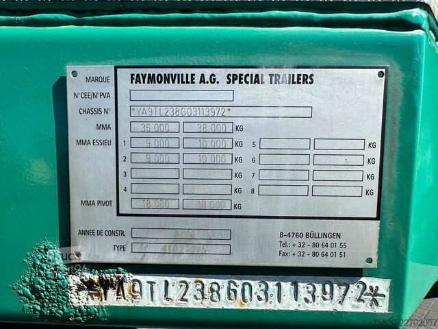 Dieplader Faymonville STBZ-2VA  UITSCHUIBAAR