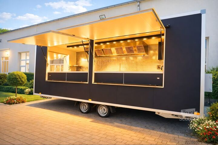 Satış römorku Mega Grillwagen, Imbissanhänger, Imbisswagen, Foodtruck