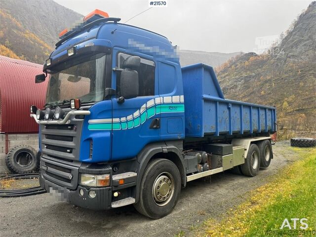 System med krogarm Scania R500 Hook truck w/ Box.
