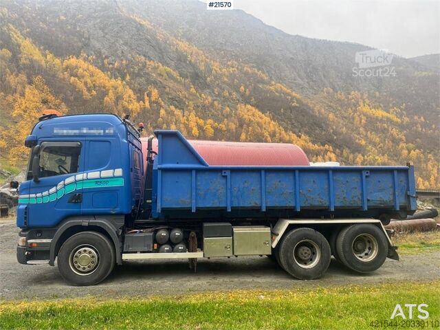 System med krogarm Scania R500 Hook truck w/ Box.