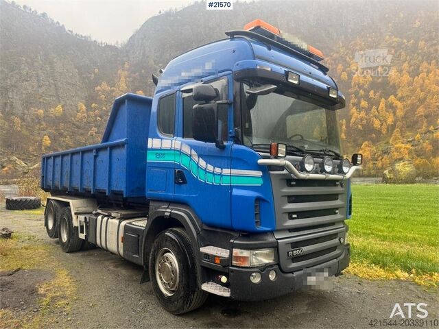 System med krogarm Scania R500 Hook truck w/ Box.