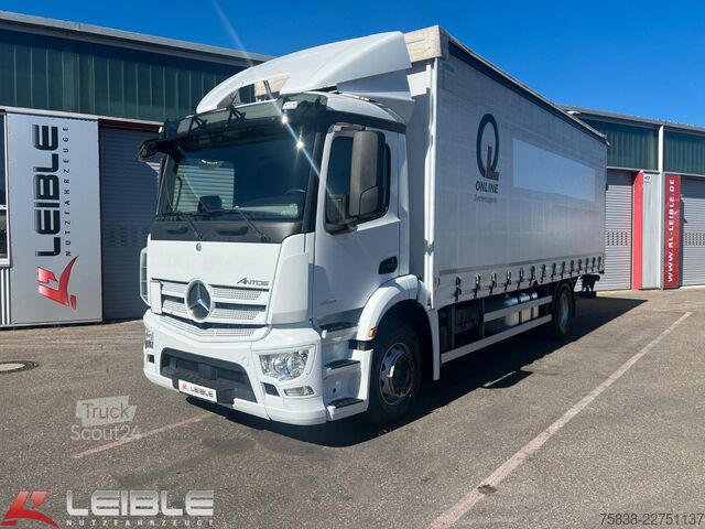 Camión plataforma con toldo MERCEDES-BENZ Antos 1832*Aufbau Rufa*LBW-Dautel*236 TKM*