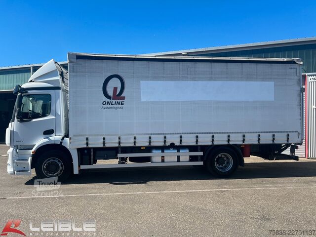 Camión plataforma con toldo MERCEDES-BENZ Antos 1832*Aufbau Rufa*LBW-Dautel*236 TKM*