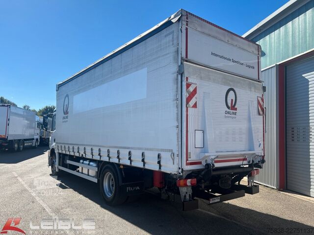 Camión plataforma con toldo MERCEDES-BENZ Antos 1832*Aufbau Rufa*LBW-Dautel*236 TKM*
