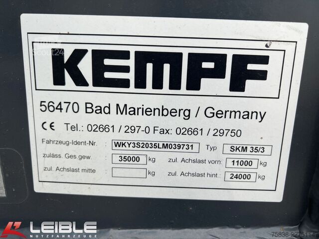 Semi-reboque basculante KEMPF SKM 35/3SK*84m³*HARDOX*Liftachse*BPW*
