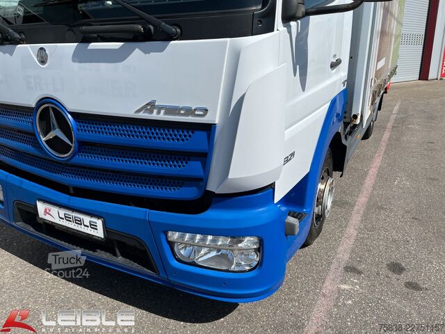 Transportador con plataforma y toldo MERCEDES-BENZ Atego 821*Pr./Pl.*LBW-Bär*Kamera*Klima*Automatik