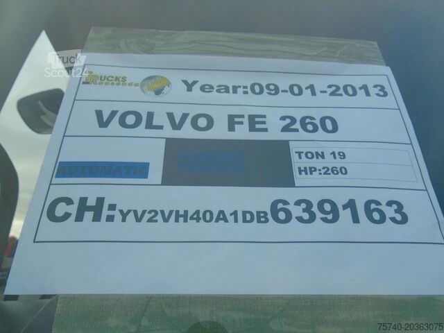 Gekoeld/bevroren transport Volvo FE 260 + THERMO KING + DHOLLANDIA LOADLIFT