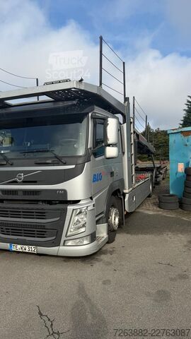 Biltransport lastebil Volvo Autotransporter Euro 6 Kässbohrer FM Kässbohrer Supertrans + Anhänger