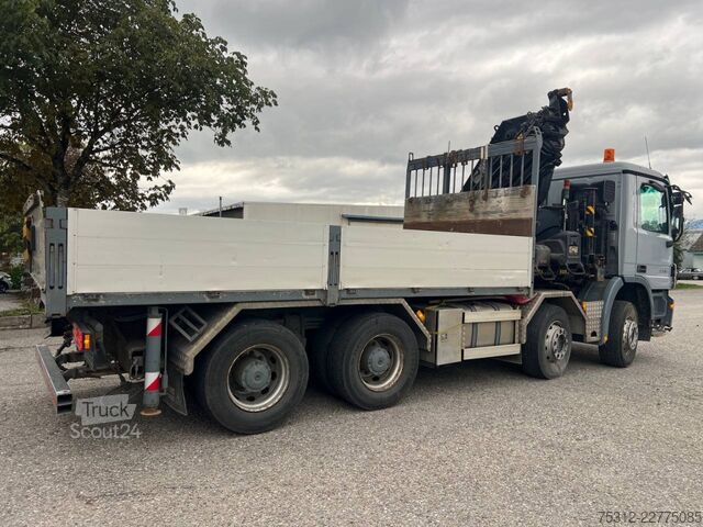 Tovornjak s ploščadjo Mercedes-Benz Actros 3246  AHK MP2 Retarder Hiab 422 EP-5 Fernb
