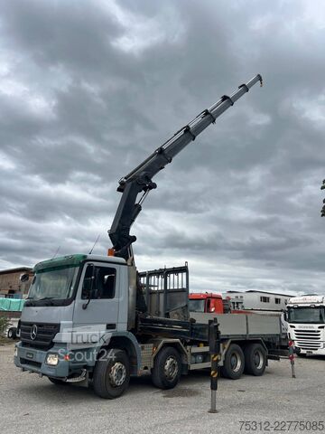 Tovornjak s ploščadjo Mercedes-Benz Actros 3246  AHK MP2 Retarder Hiab 422 EP-5 Fernb
