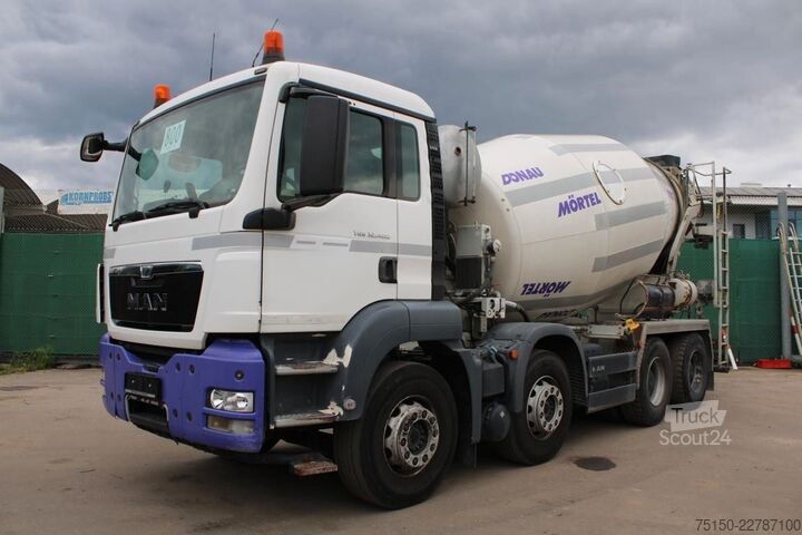 Kamion mikser za beton MAN TGS 32.400 8x4 BB STETTER 9 m³  AP ACHSE Nr: 800