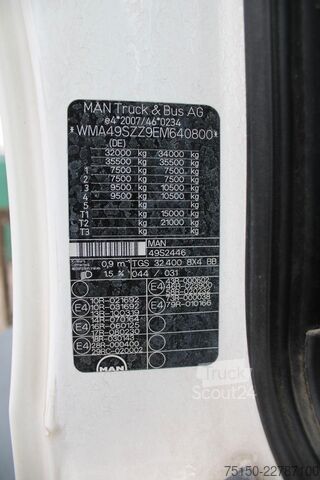 Kamion mikser za beton MAN TGS 32.400 8x4 BB STETTER 9 m³  AP ACHSE Nr: 800